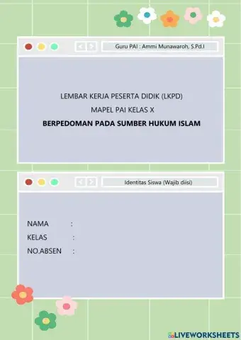 Sumber Hukum Islam