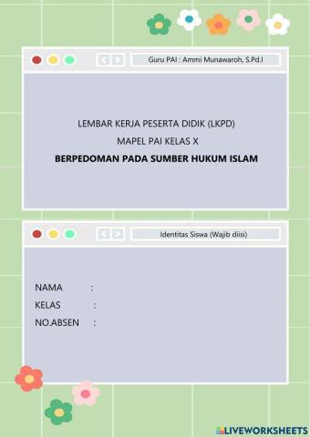 Sumber Hukum Islam