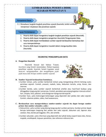 Langkah-Langkah Penelitian Sejarah