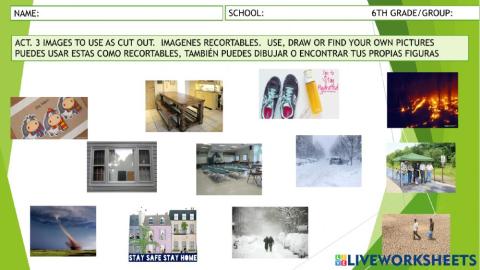 6th grade act. on natural disasters