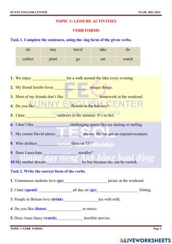 E.8-topic 1-verb forms