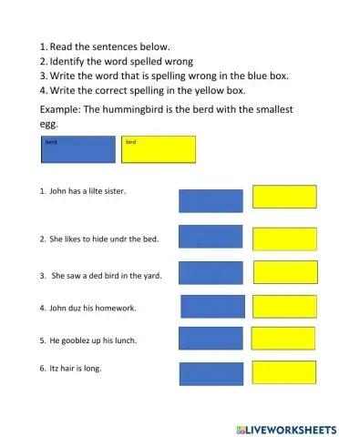 Editing for Spelling