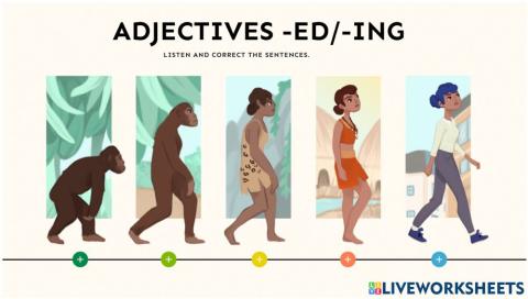 Adjectives -ed and -ing