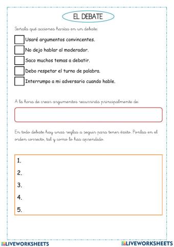 El debate