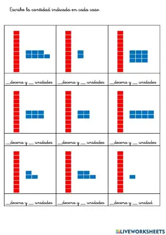 Decenas y unidades 1