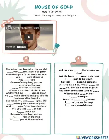 House of Gold (future with -will-)