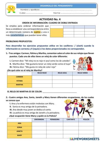 Cuadros de doble entrada