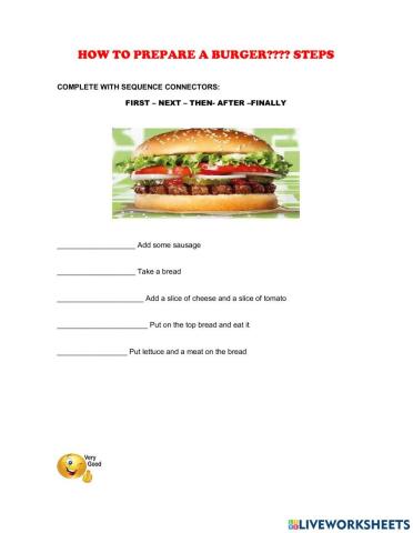 How to prepare a Burger!