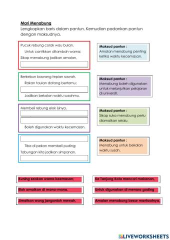 Pantun Mari Menabung