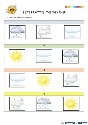 Let's practice - the weather