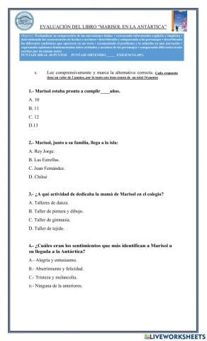 Prueba marisol en la antártica