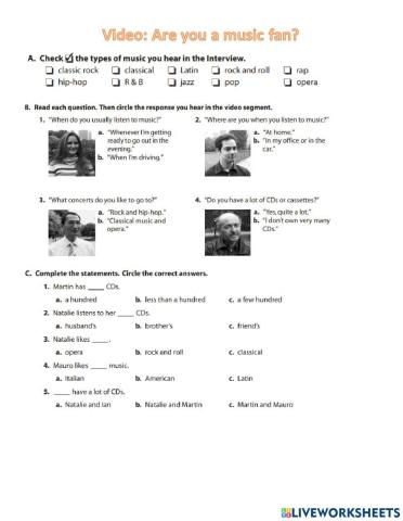 Video: Are you a Music Fan?