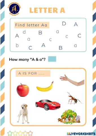 Find Letter Aa and Cc