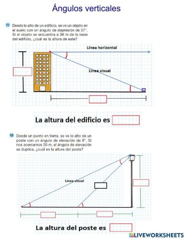 Ángulos verticales