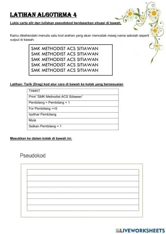Latihan Algoritma 3:Pseudokod