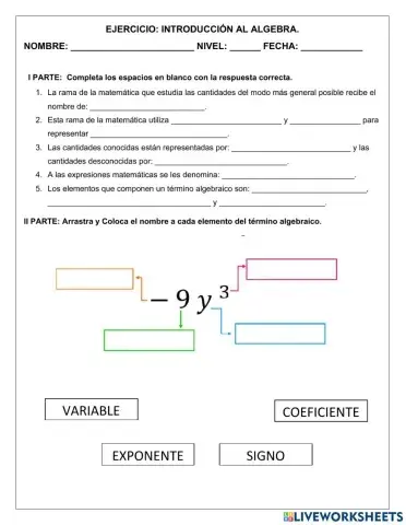 Introducción al algebra