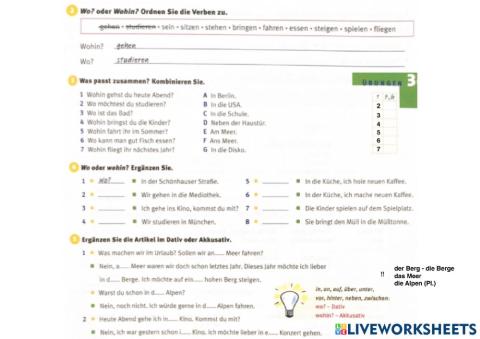 Wechselpräpositionen (2)