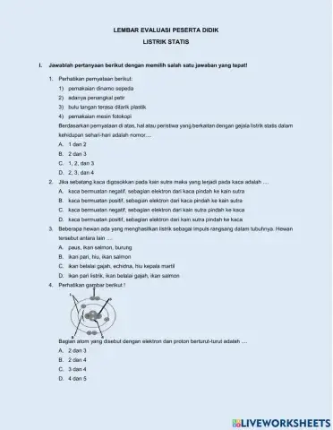 Evaluasi Listrik Statis