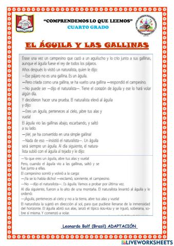El águila y las gallinas