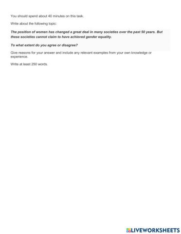 IELTS Writing Task 2 - Essay