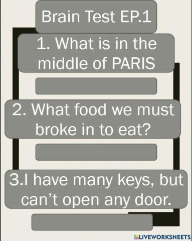 Brain test EP.1