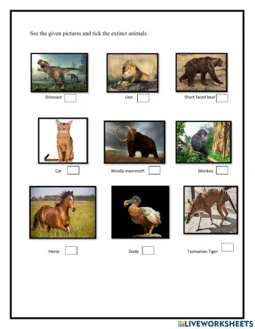 Extinct animals
