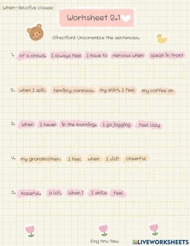 When- Relative Clause