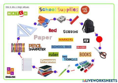 (P08c) School Supplies Match 2