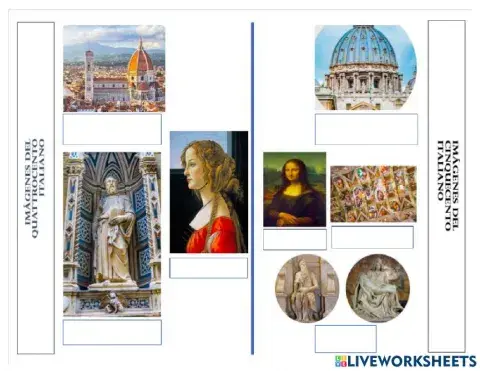 Arte del cuatrocento y cinquecento