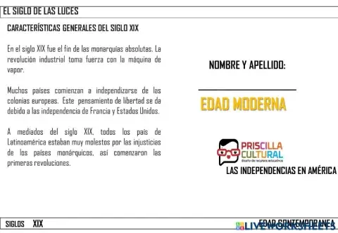 Las independencias en américa