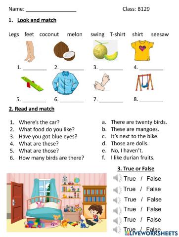 End of year test Academy stars 1