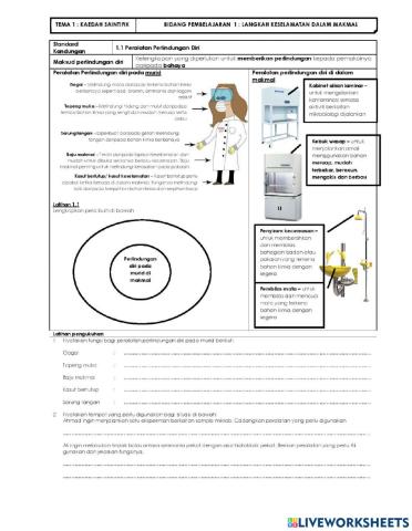 1.1 Peralatan Perlindungan Diri