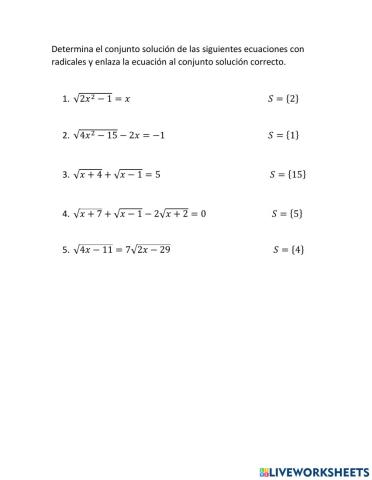 Ecuaciones irracionales