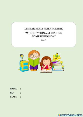 WH-Question dan Reading