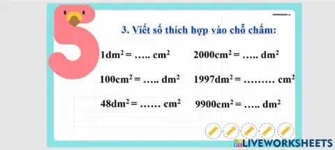 Tuần 11 - toán - thứ 5 - bài 3