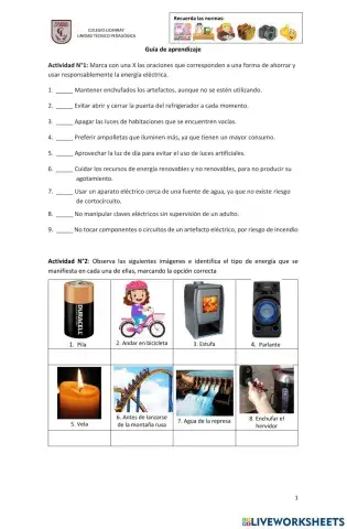 Energia y electricidad