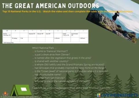 The Great American Outdoors