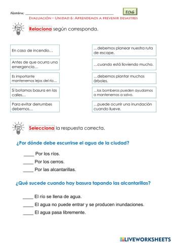 Aprendemos a prevenir desastres