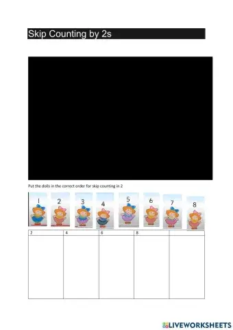 Skip counting by two's