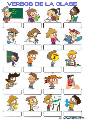 Verbos en la clase