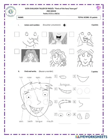 2nd grade-end of the unit