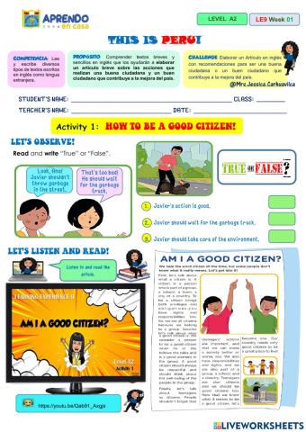 How to be a good citizen!