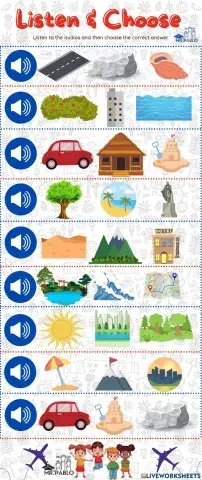 On Vacation - Listening Activity