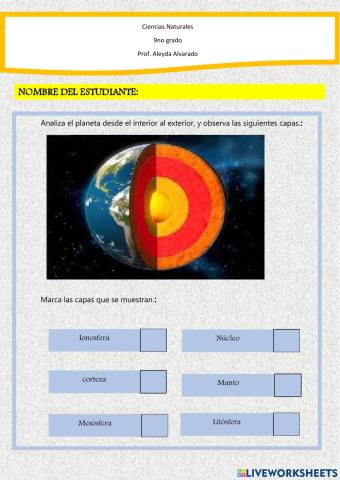 Estructura terrrestre