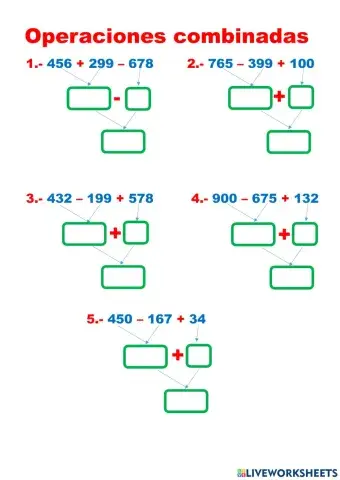 Operaciones combinadas