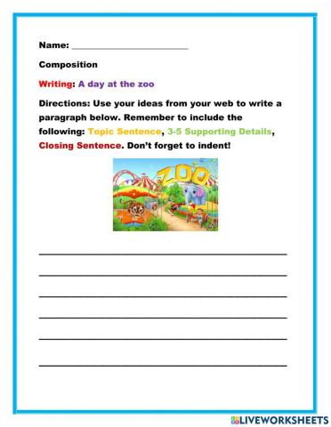 Writing a Narrative Paragraph