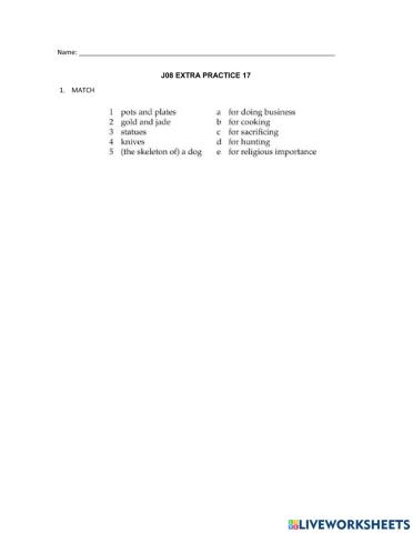 J08 Extra Practise 17