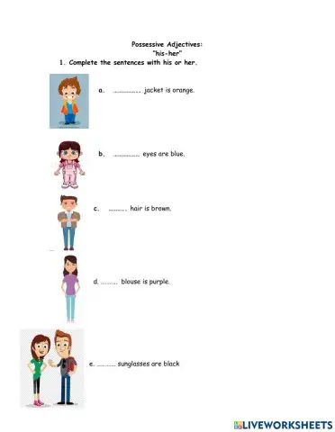 Possessive Adjectives: his-her