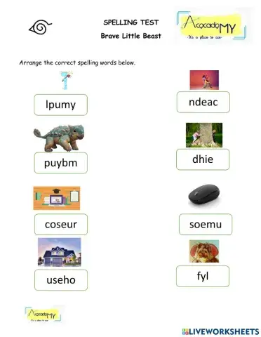 2nd Grade Spelling Test