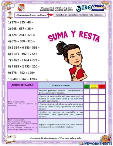 Sumas y Restas